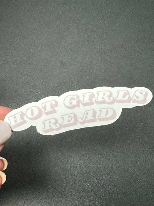 Hot Girls Read - white/pink