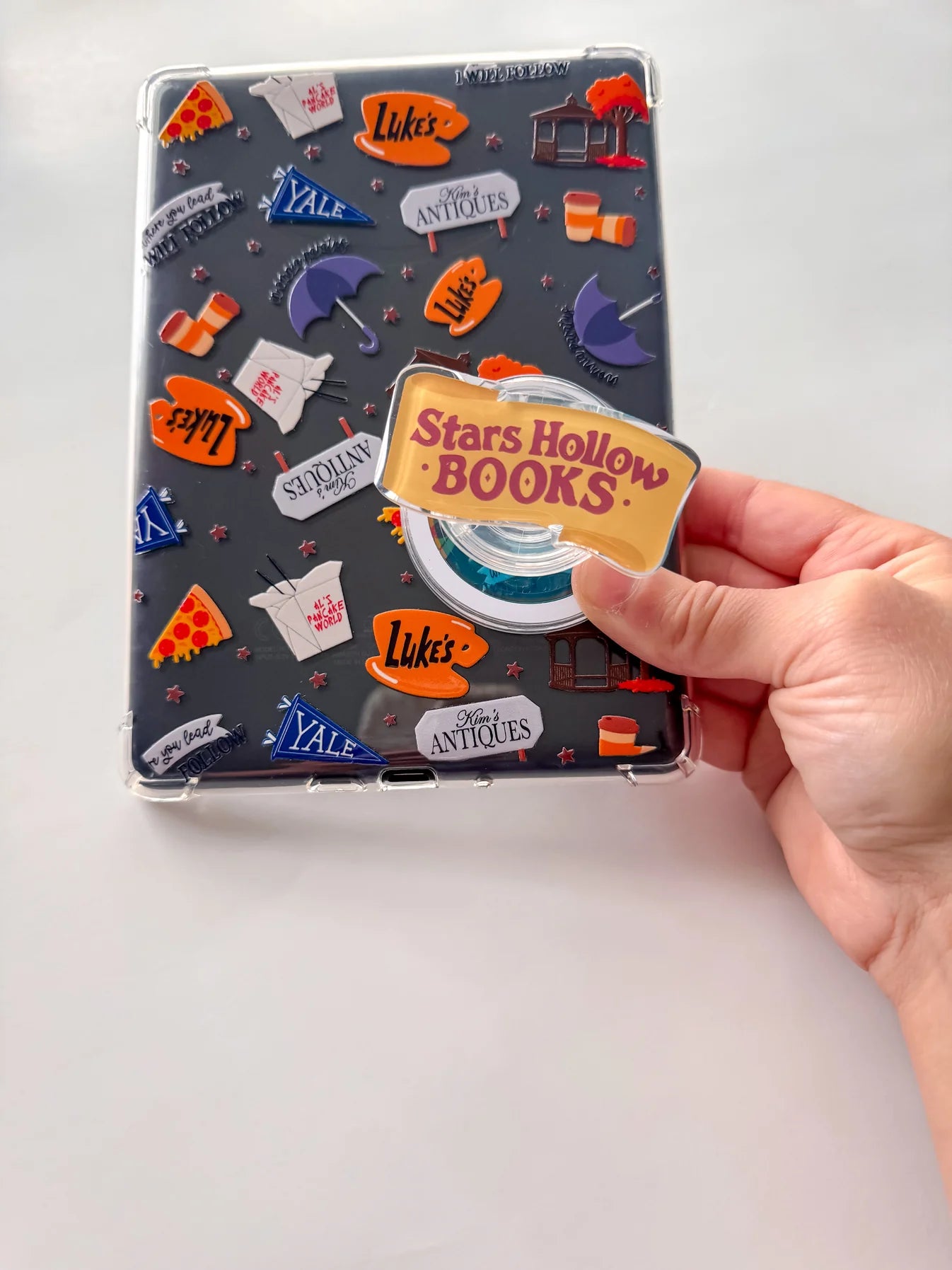 Stars Hollow Books phone/e-reader grip