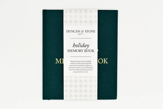 Holiday Memory Book & Family Keepsake | Memory Scrapbook: Emerald