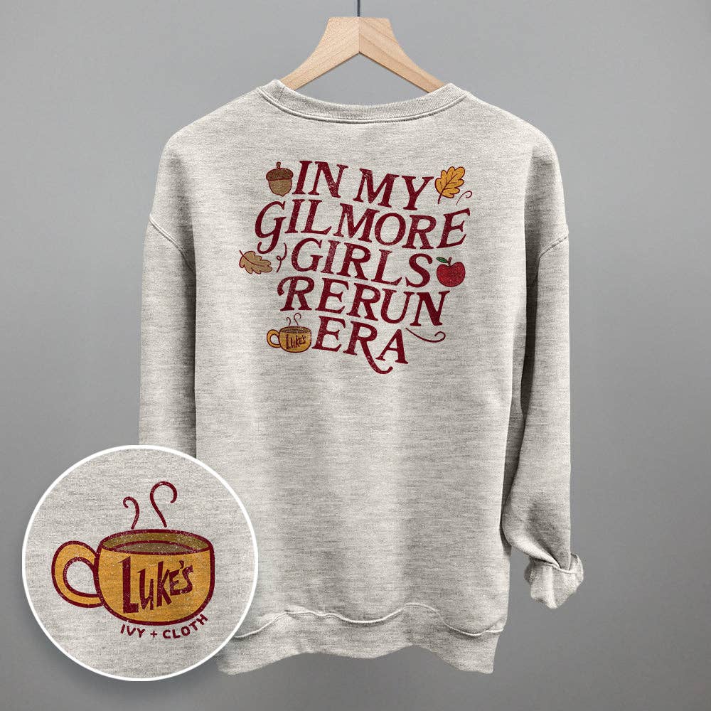 In My Gilmore Girls Rerun Era (Back Print): Ivory / XL / Comfort Colors Tee