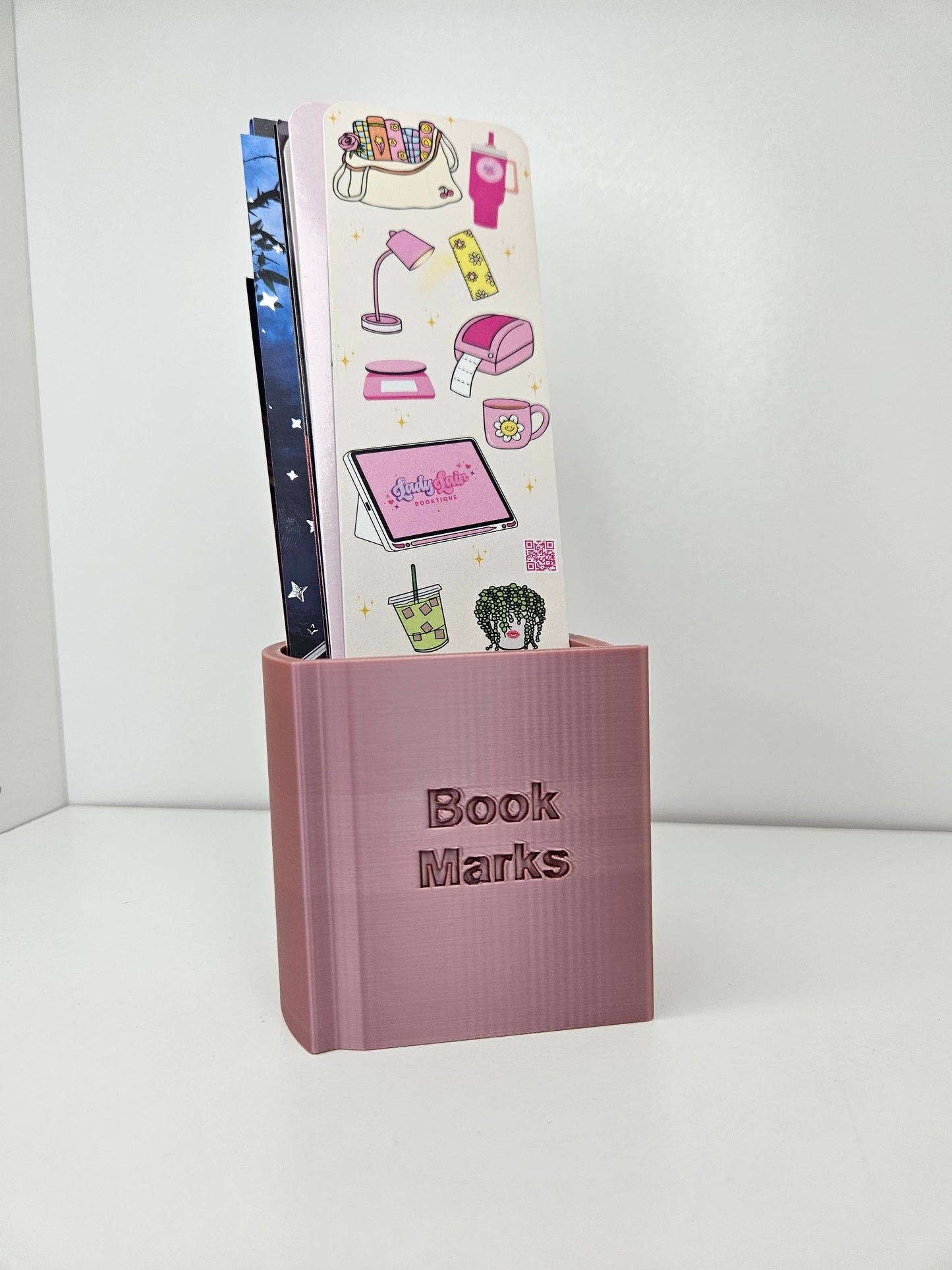 Bookmark Display Book – Bookmark Holder & Organizer: Rose Gold