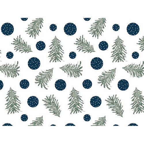 Christmas Print Bulk Tissue Paper: Christmas Bows / 120 Pack