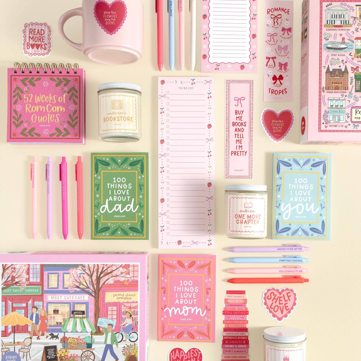 Happy Galentine's Bow & Flowers Valentine's Greeting Card