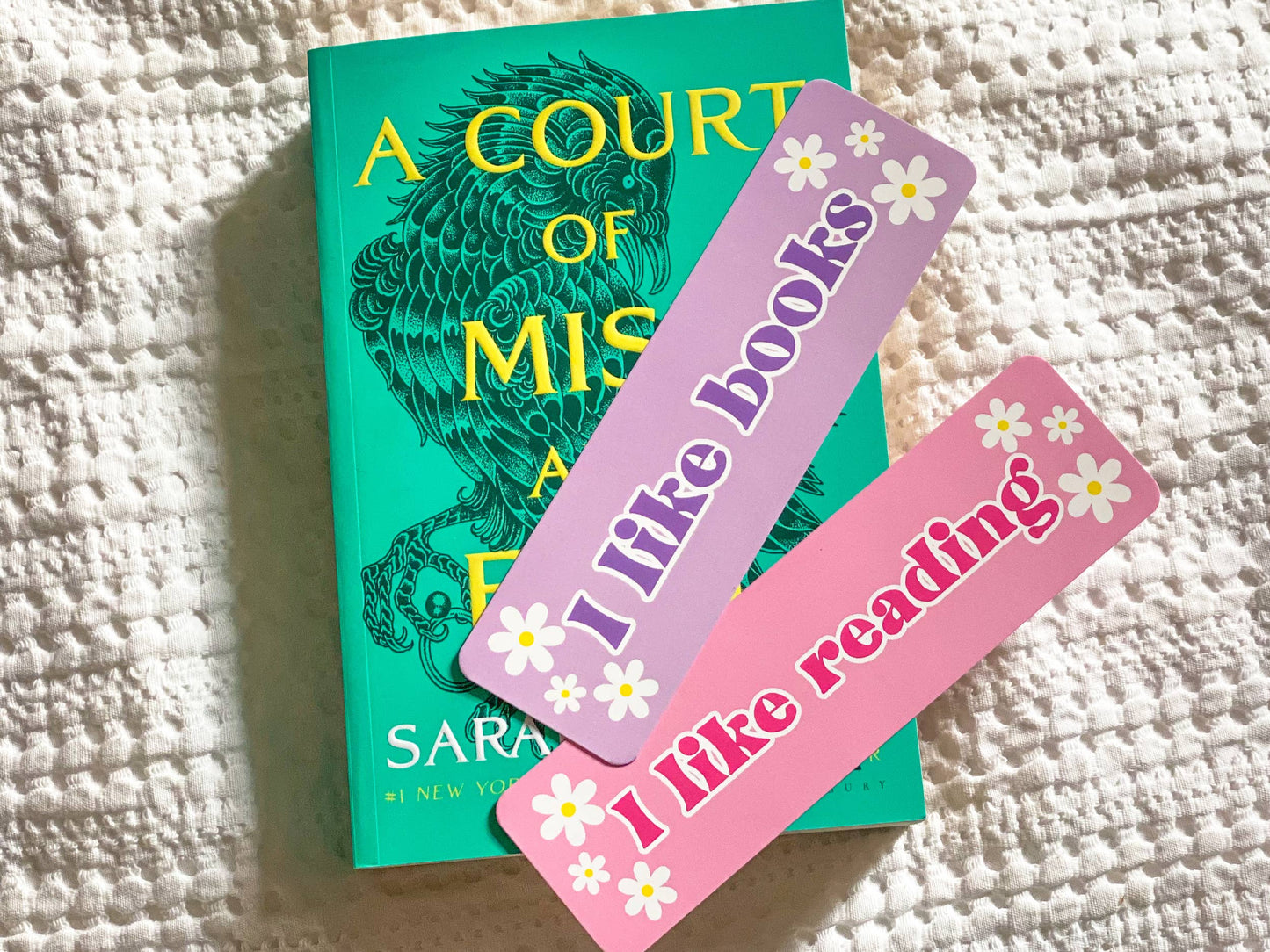 I Like Books & Reading Bookmark, Cute Bookish Gift: I Like Books