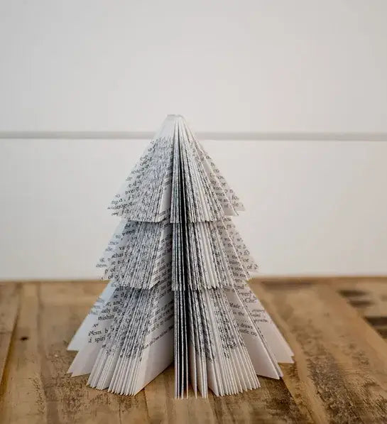 Book Page Christmas Tree-Holiday Decor-Christmas Decor: Small