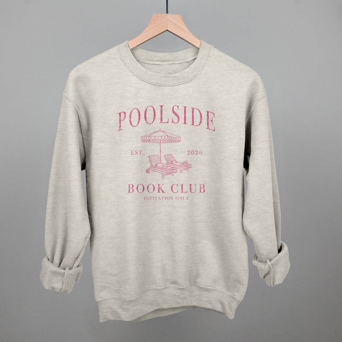 Poolside Book Club: Heather Cement / L / Tee