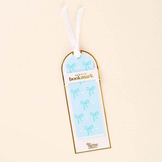 Acrylic Bookmark-Bows Blue