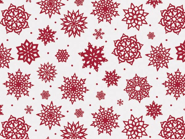 Christmas Print Bulk Tissue Paper: Christmas Bows / 120 Pack