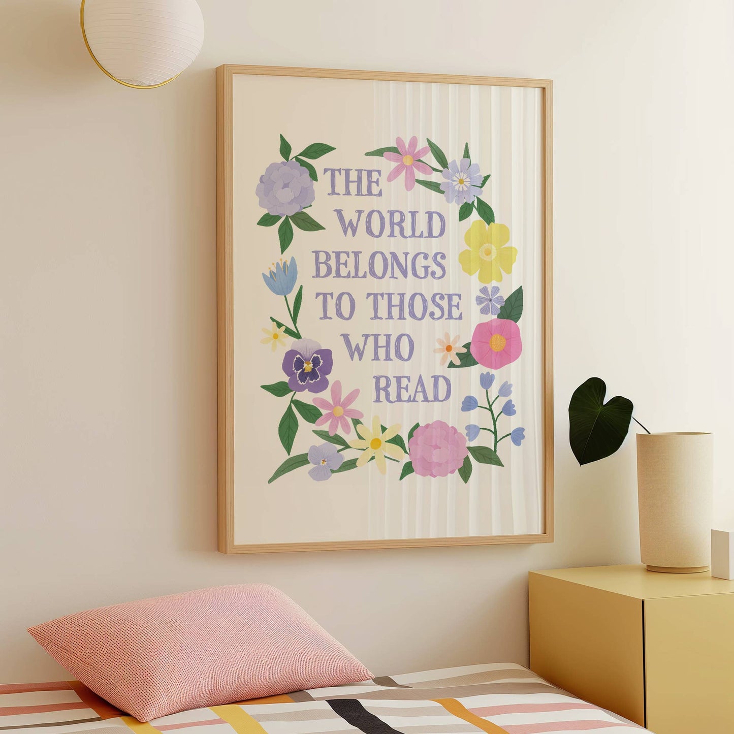 Reading Lover Print: 9x12