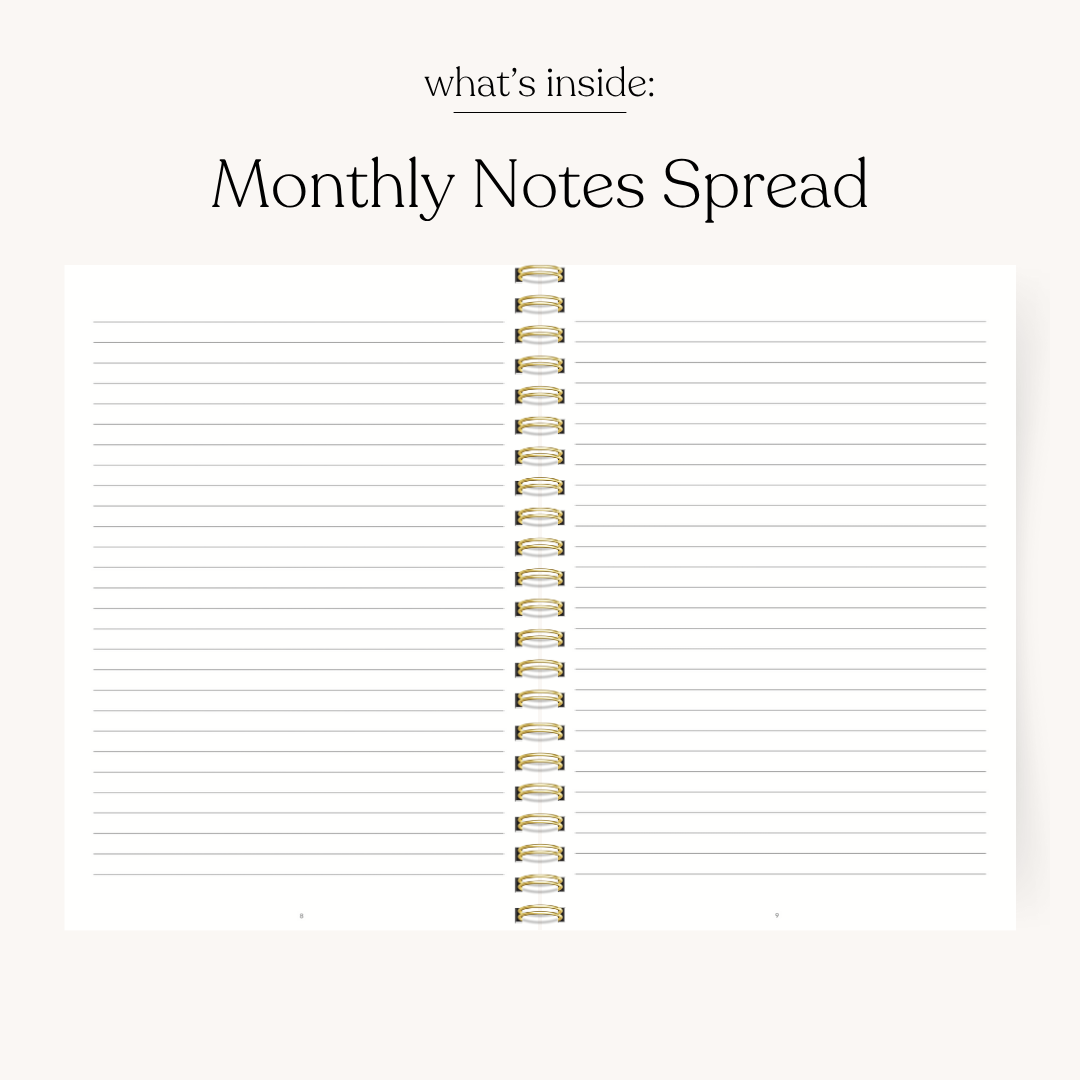 Pink Trellis 2026 Yearly Planner: 7x9