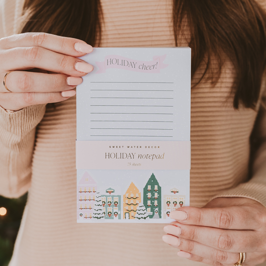 Christmas Village Notepad - Christmas Stationery