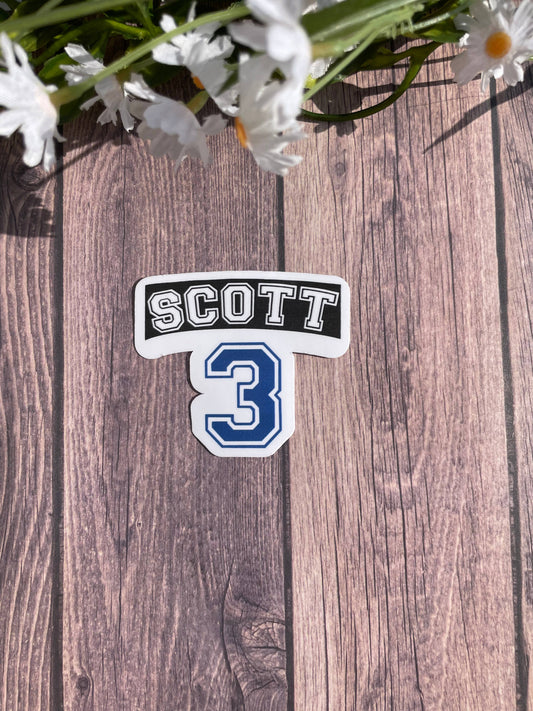 Scott 3, One Tree Hill-Themed Waterproof Sticker/Magnet: Sticker