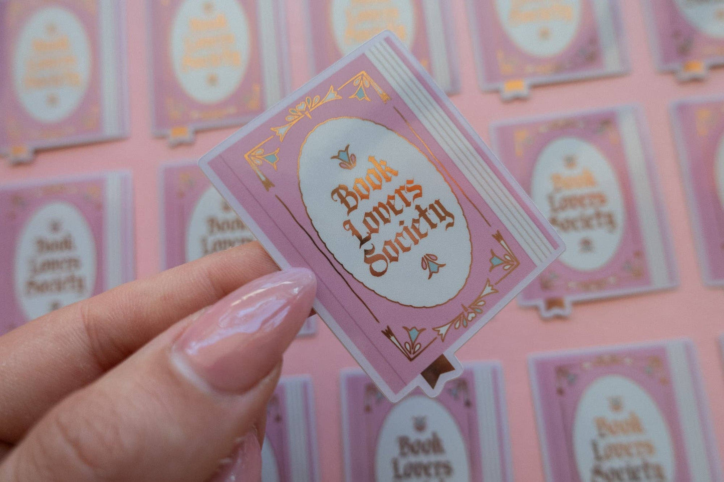 Book Lover Society Sticker [with gold foil]