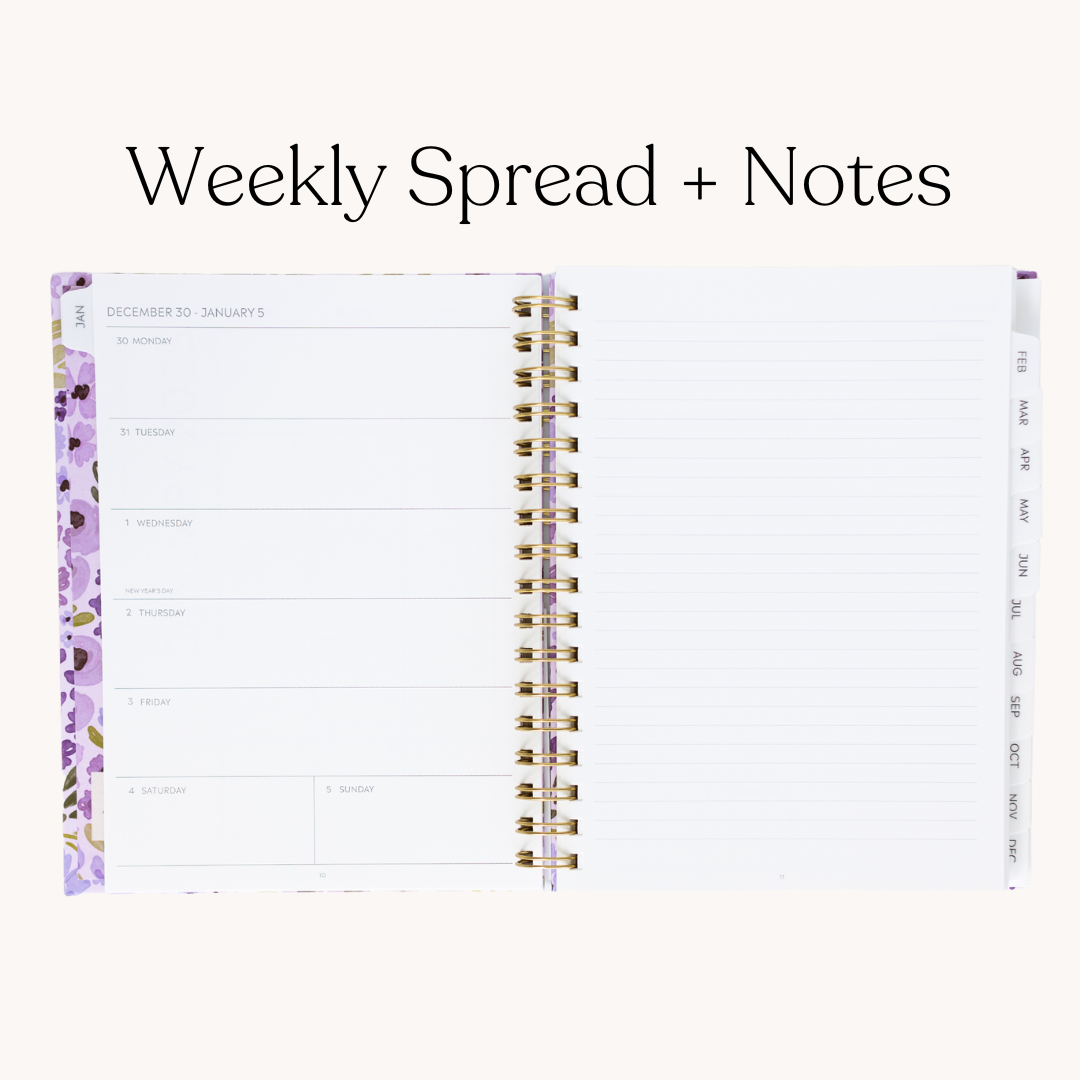 Summer Meadows 2025 Yearly Planner: 8.5x11