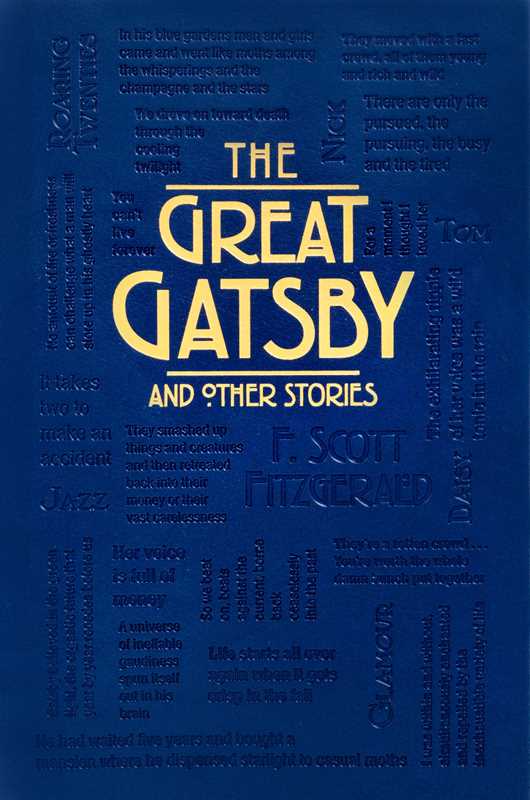 Great Gatsby and Other Stories by F. Scott Fitzgerald: Flexibound; 456 pages / English
