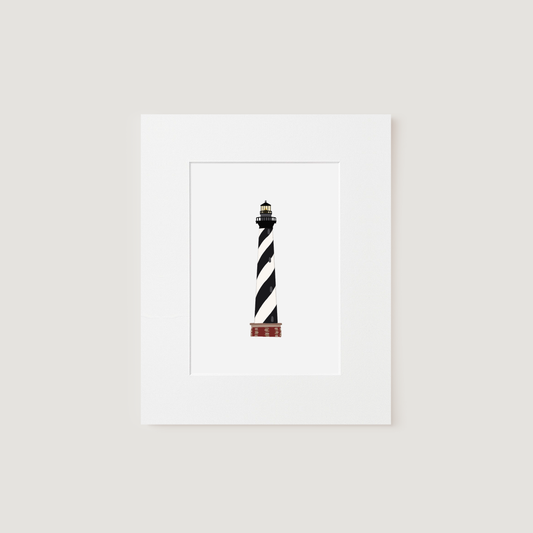 Matted Art Print, Cape Hatteras Lighthouse