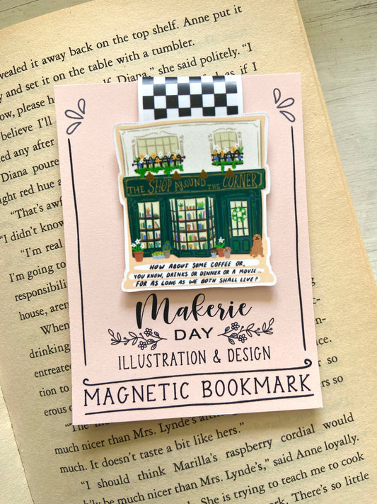 Spring Shop Around the Corner Magnetic Bookmark