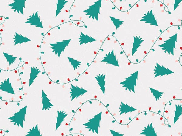 Christmas Print Bulk Tissue Paper: Christmas Bows / 120 Pack