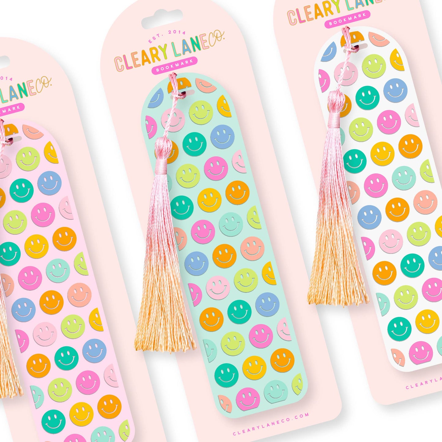 Acrylic Bookmark with Tassel | Choose your design: Sky Blue / I Love Books Rainbow