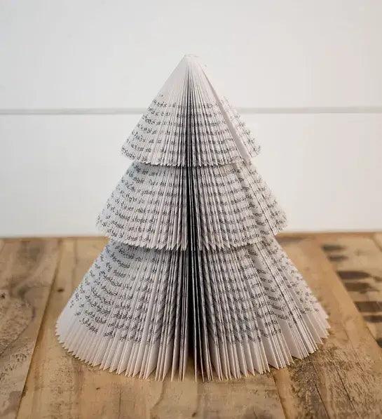 Book Page Christmas Tree-Holiday Decor-Christmas Decor: Small