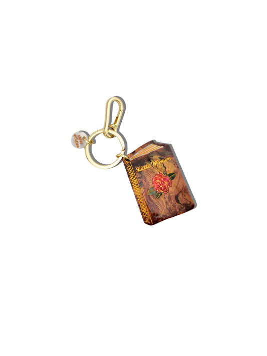 Hand-painted Little Women Book Bag Charm + Keychain