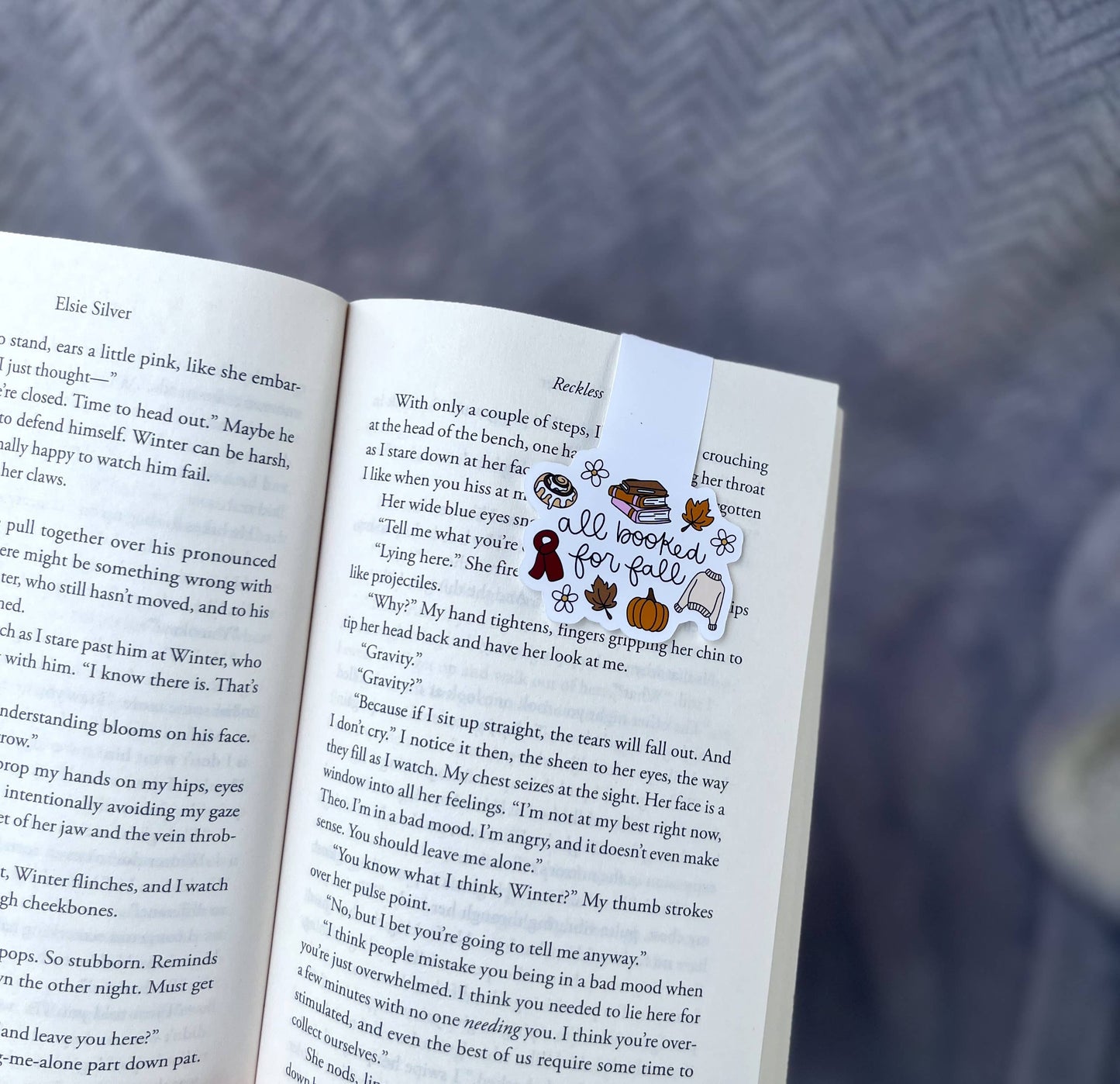 Magnetic Bookmark - All Booked for Fall Bookish Gift