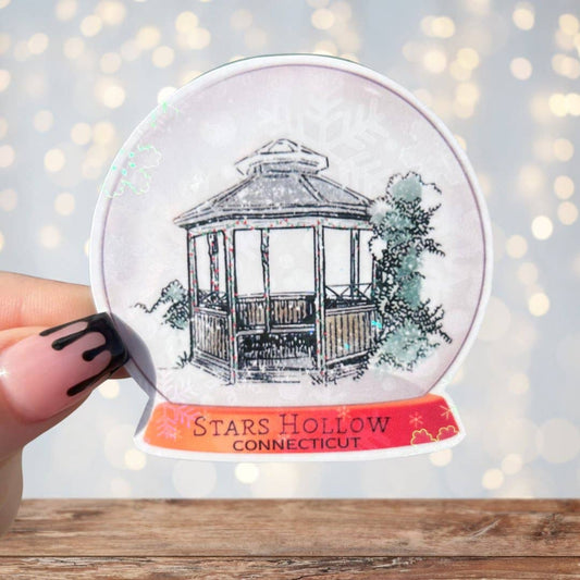 Gilmore Girls Stars Hollow Snowglobe Winter Sticker