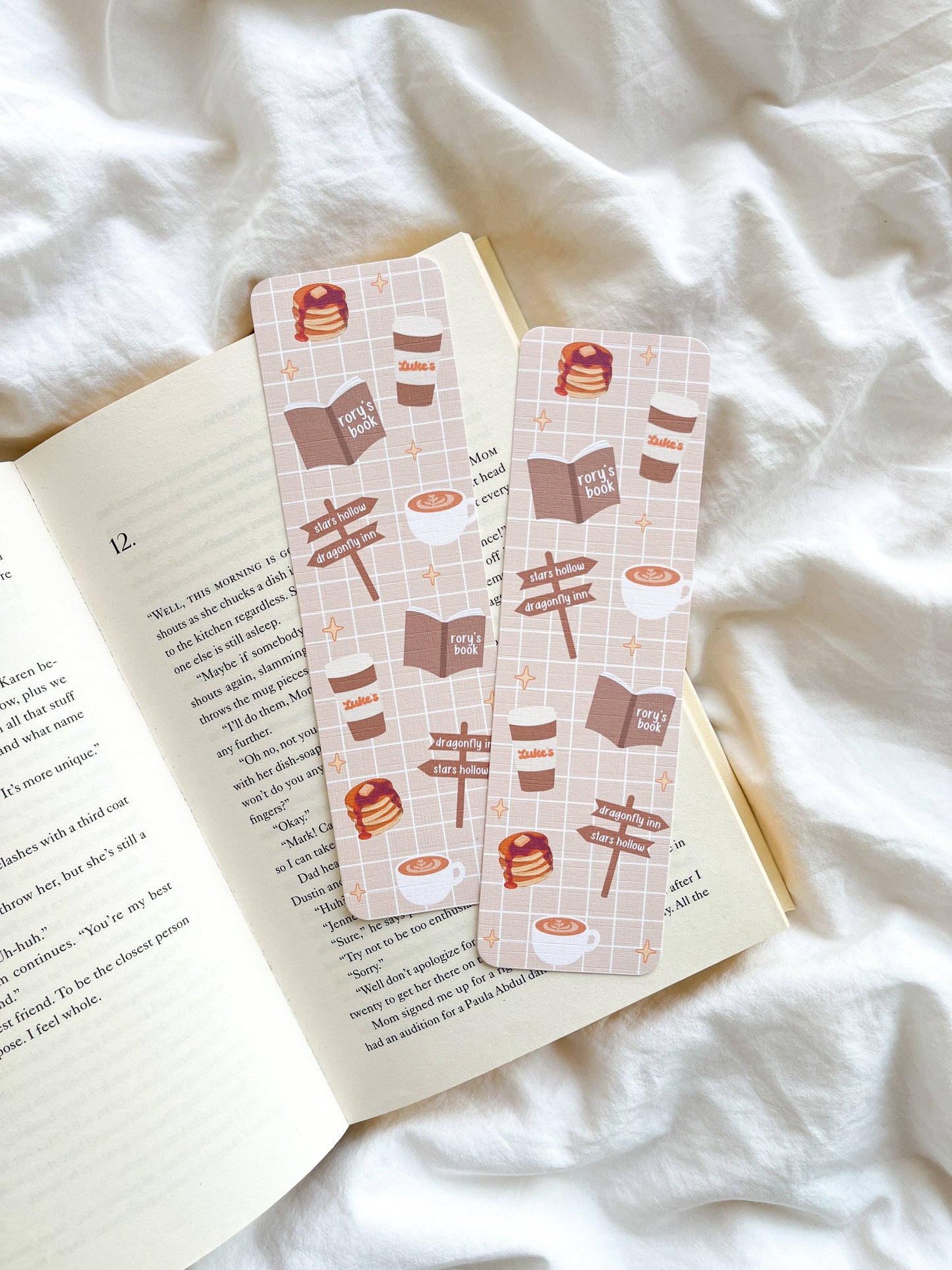 Gilmore Girlies Themed Bookmark: With ribbon