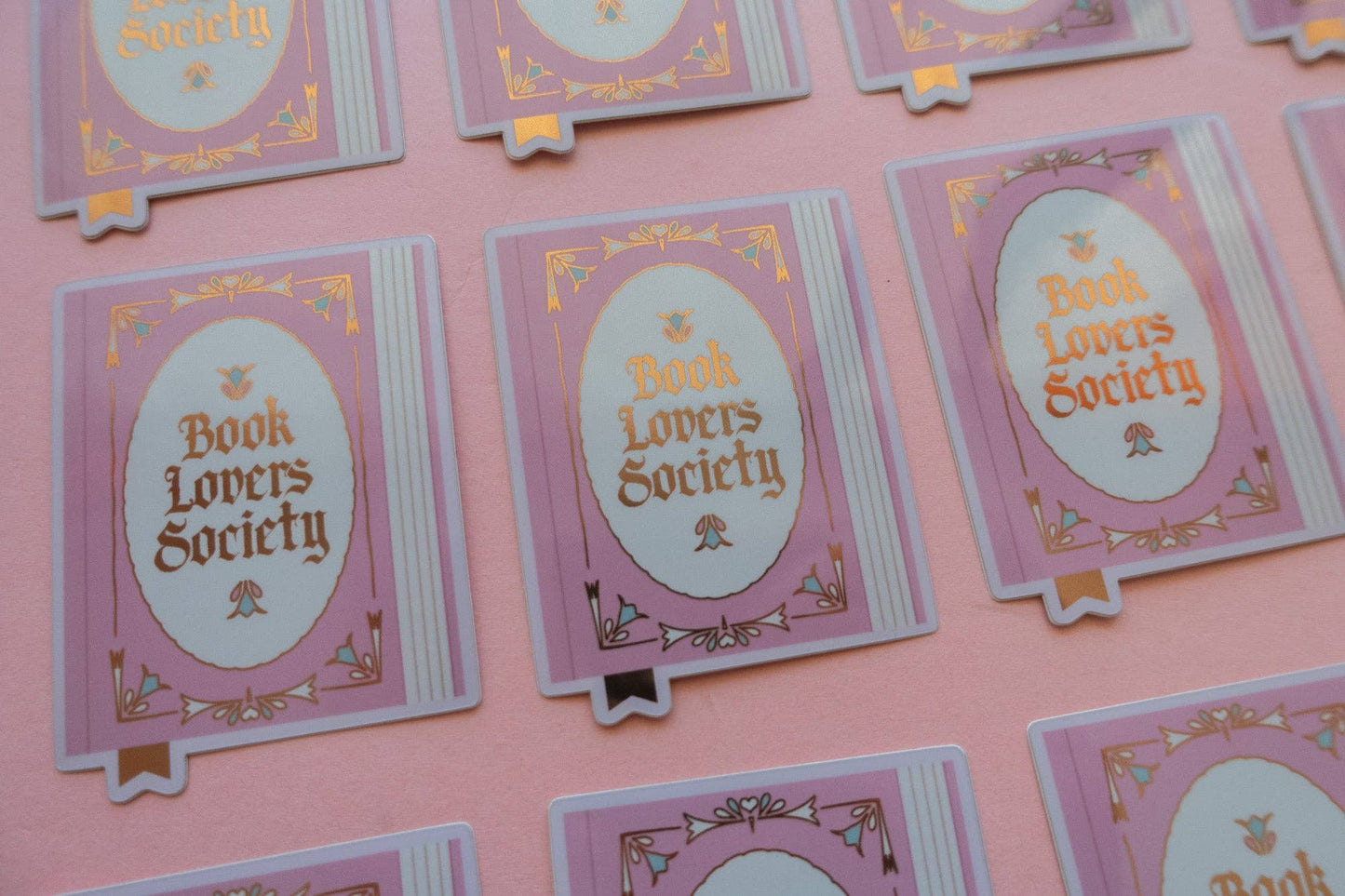 Book Lover Society Sticker [with gold foil]