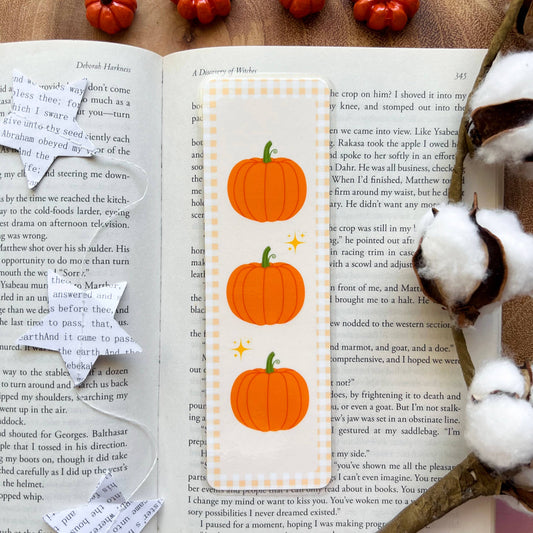 Stacked Pumpkin Bookmark: No Tassel