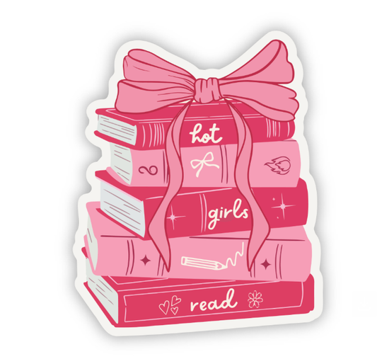 Hot Girls Read Sticker