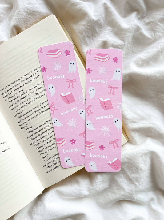 Coquette Ghost Bookmark | Cute Halloween Bookmark | Read More Books: Without ribbon