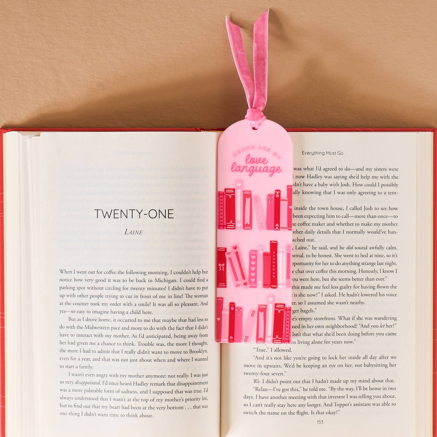 Acrylic Bookmark-Books are My Love Language