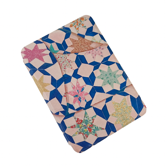 Blue Quilted Kindle Case: Double Sided Print / Paperwhite 11 Gen. (2021)