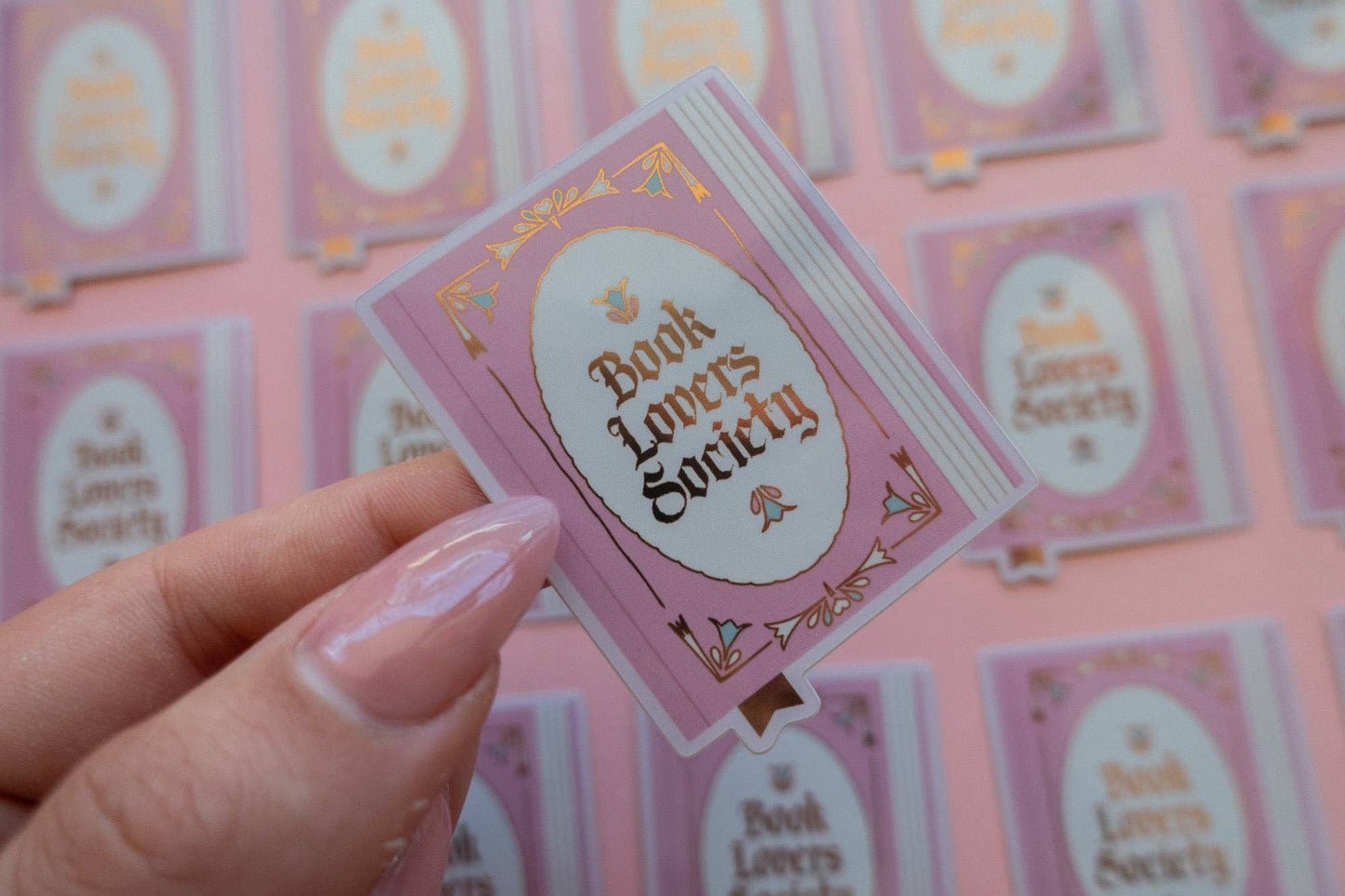 Book Lover Society Sticker [with gold foil]