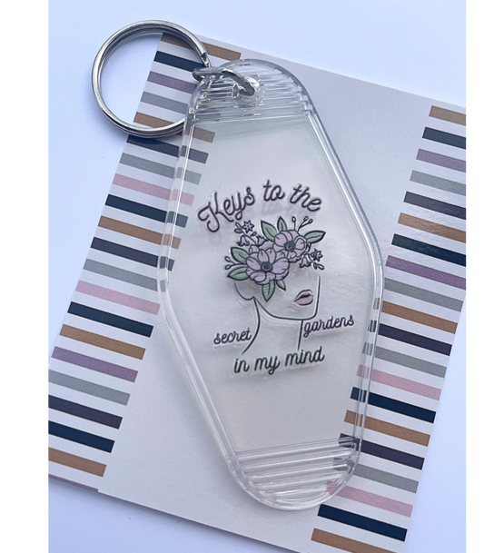 Taylor Swift inspired keychain|secret gardens in my mind