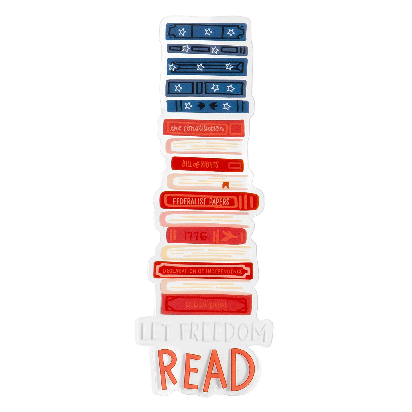 Let Freedom Read Transparent Bookmark