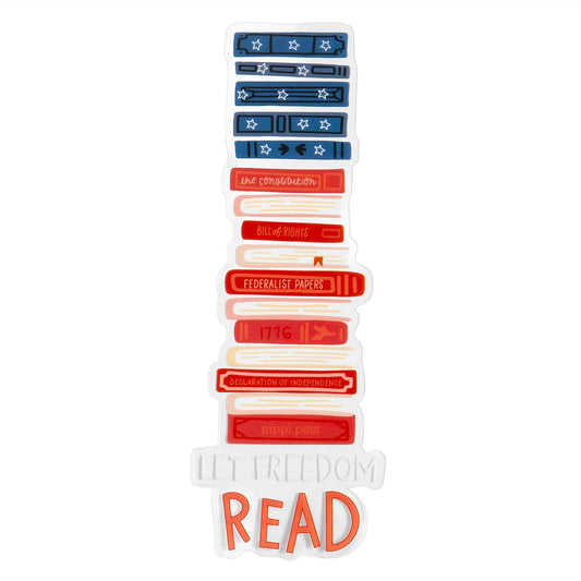 Let Freedom Read Transparent Bookmark