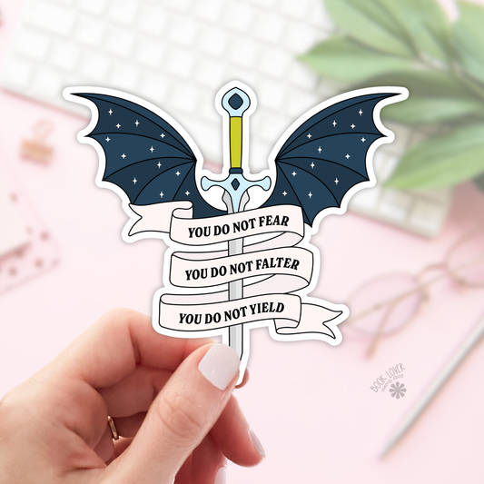 You Do Not Fear Stickers / Bookish Stickers / Book Lover: 2''