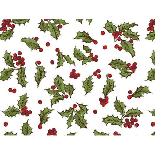 Christmas Print Bulk Tissue Paper: Christmas Bows / 120 Pack