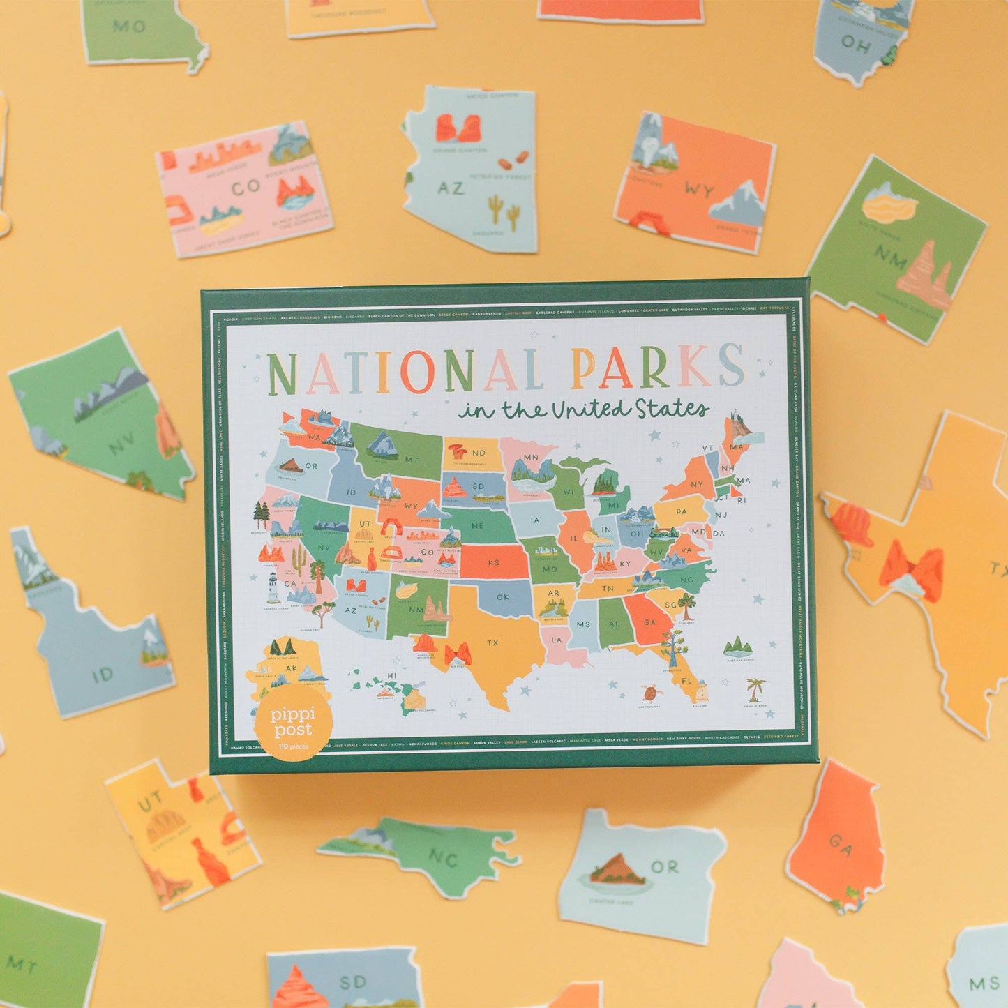 National Parks in the US - 110 Piece Jigsaw Puzzle