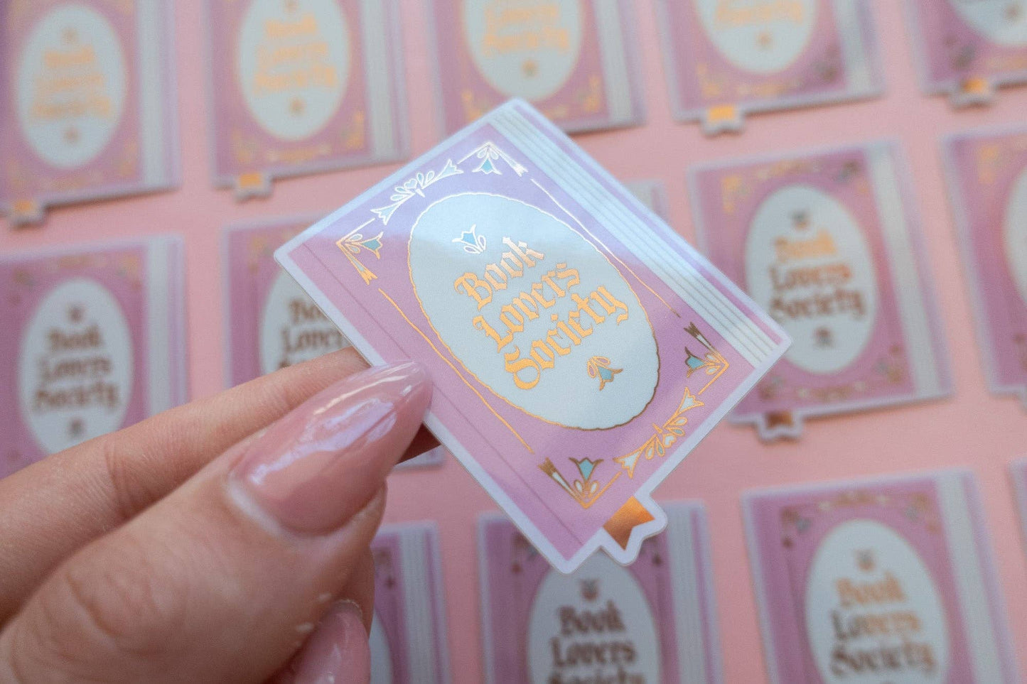 Book Lover Society Sticker [with gold foil]