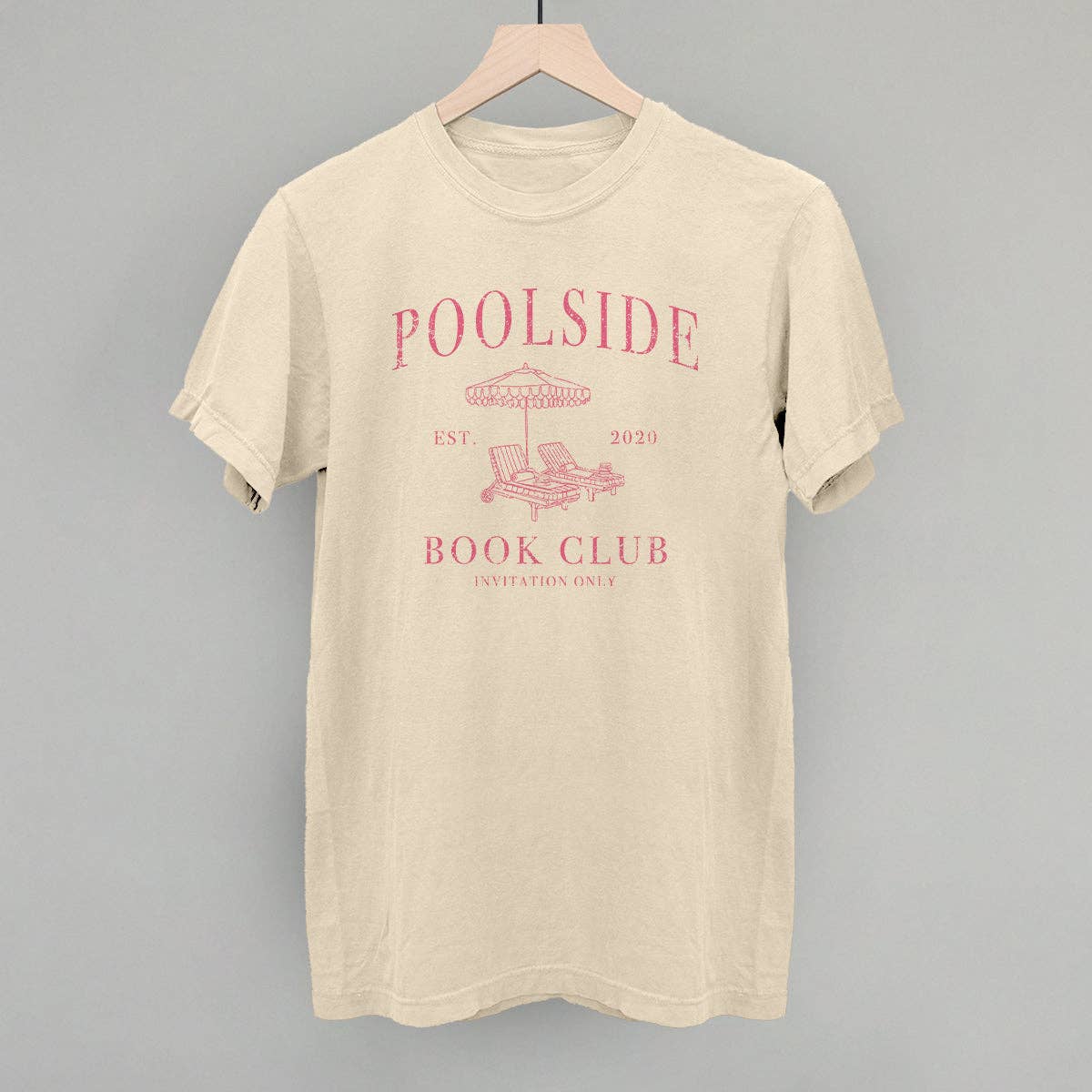 Poolside Book Club: Heather Cement / L / Tee