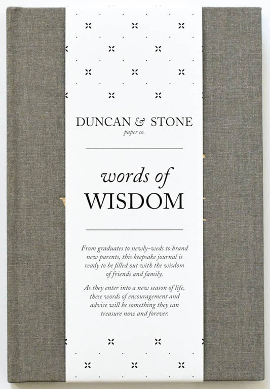 Words of Wisdom Journal for Wedding Guest Book | Graduation