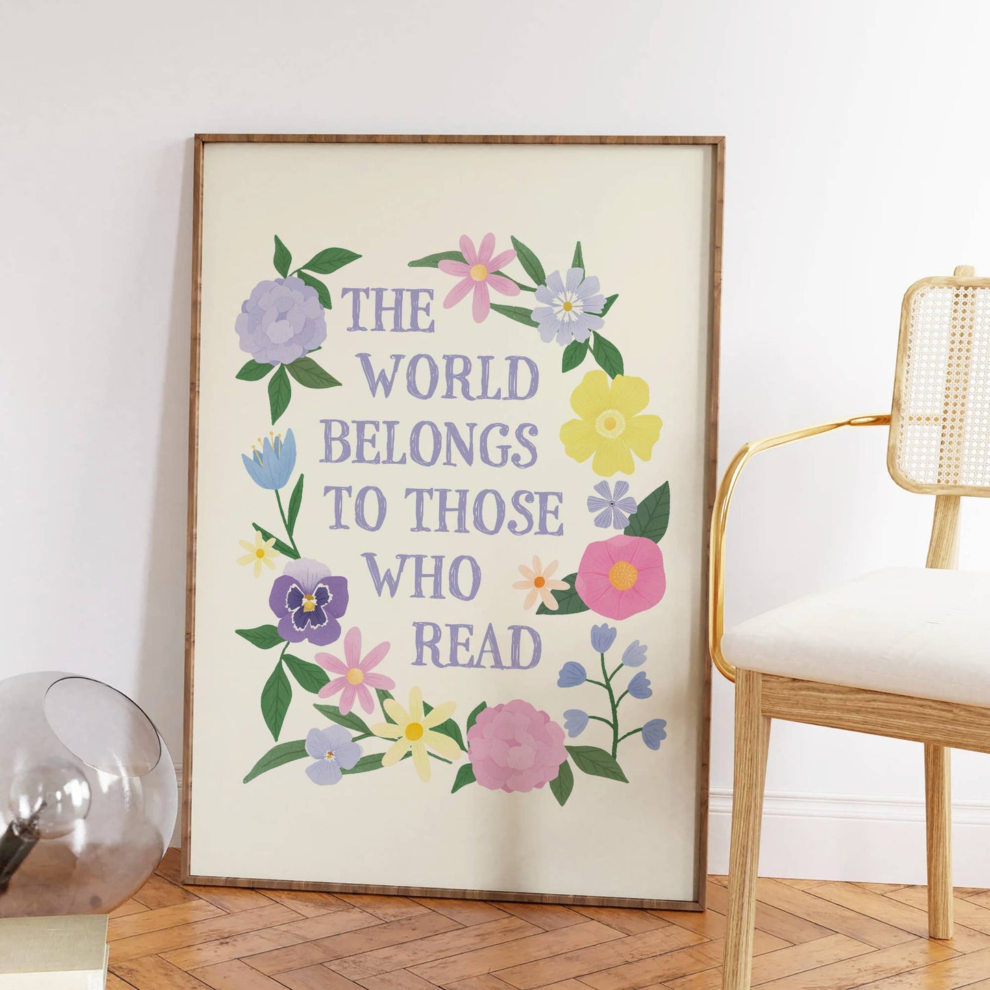 Reading Lover Print: 9x12