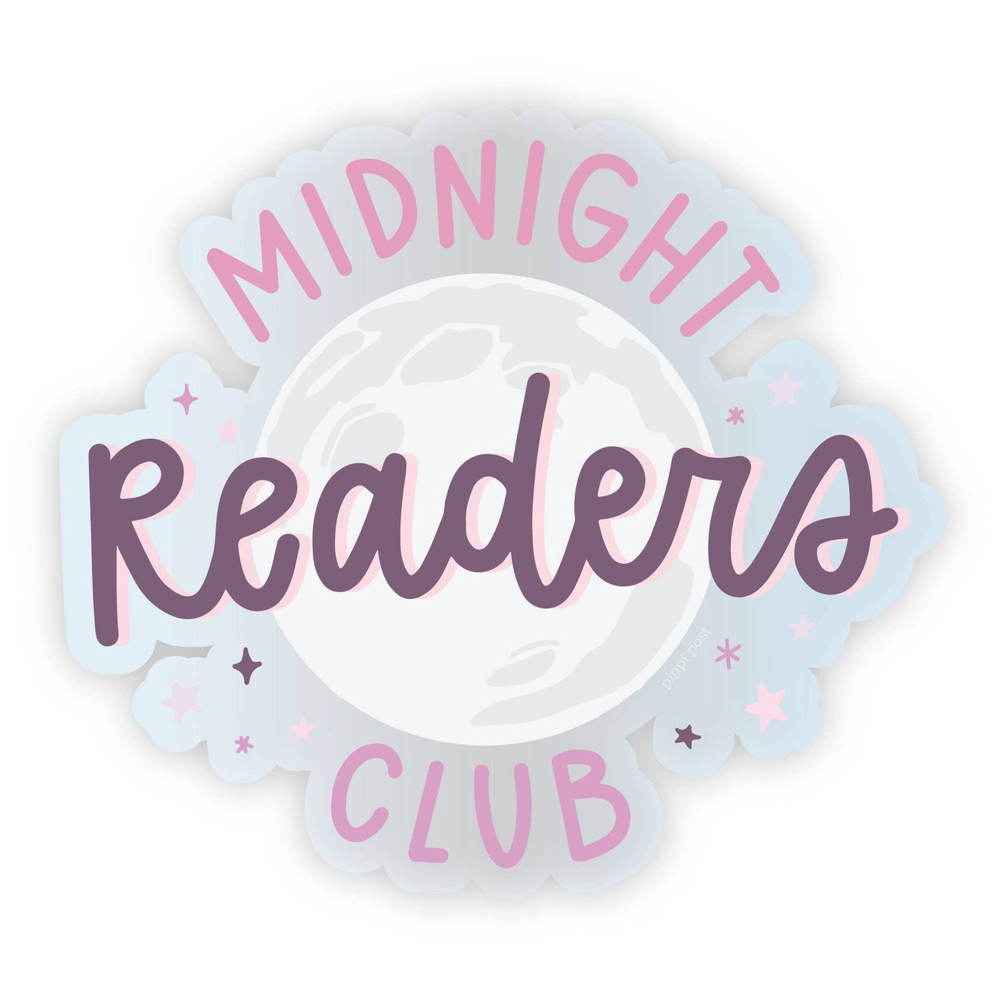 Midnight Readers Club Clear Decal Sticker