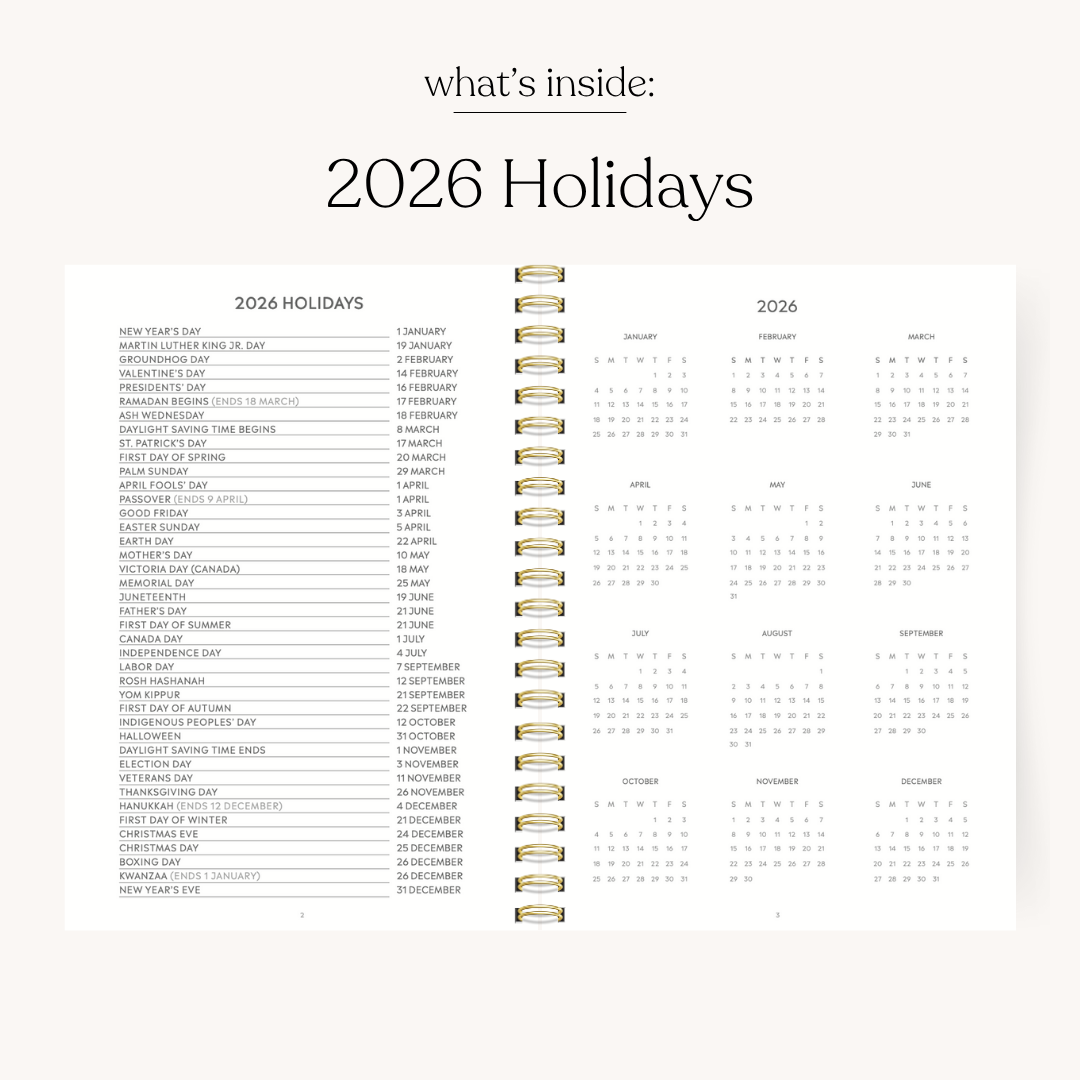 Forget Me Nots 2026 Yearly Planner: 7x9