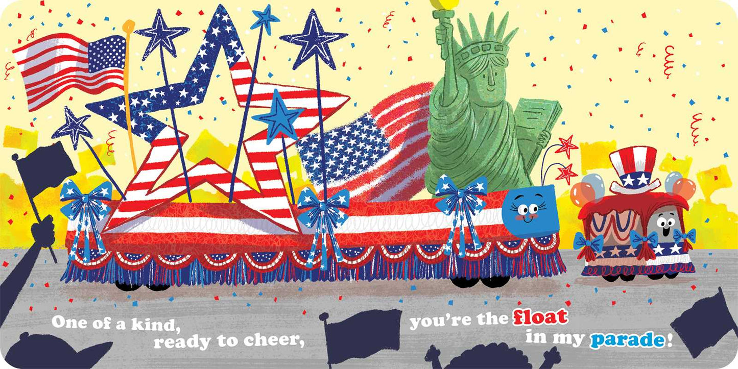 Red, White, and Blue, I Love You by Jeffrey Burton: Board Books; 14 pages / English
