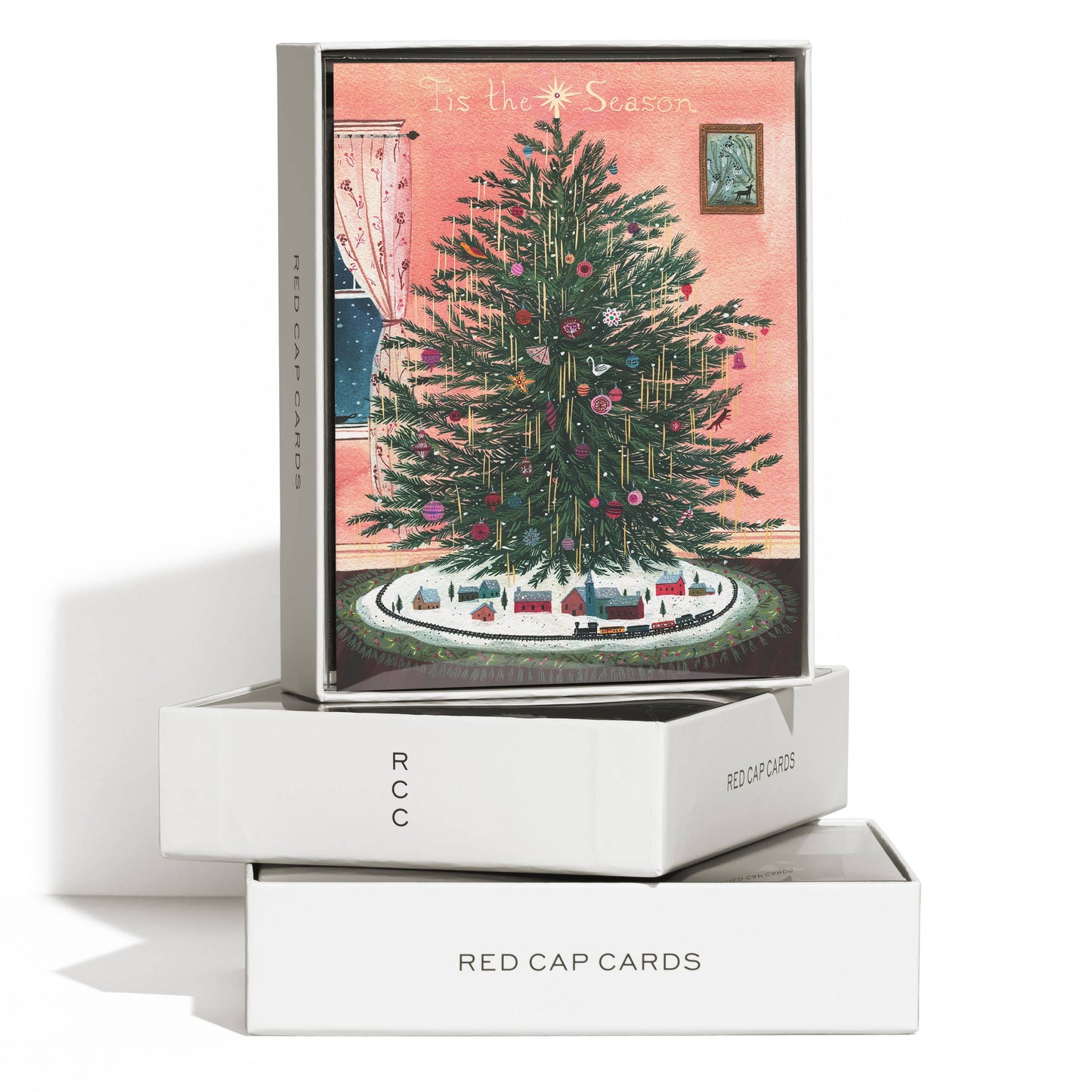 Tinsel Tree holiday greeting card: Single