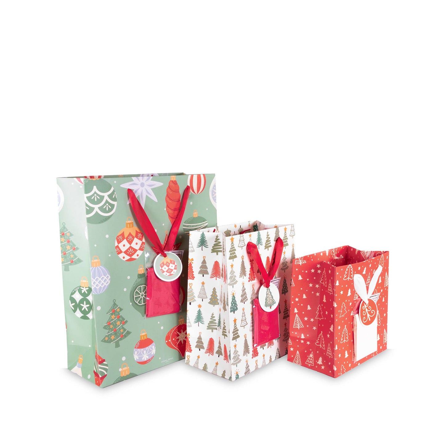 Gift Bag Set, Ornaments and Trees